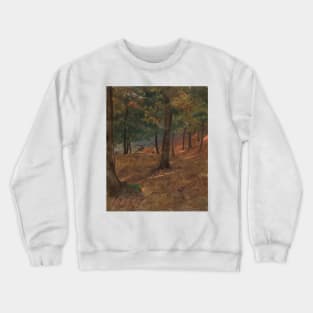 Woodland Scene by Frederic Edwin Church Crewneck Sweatshirt